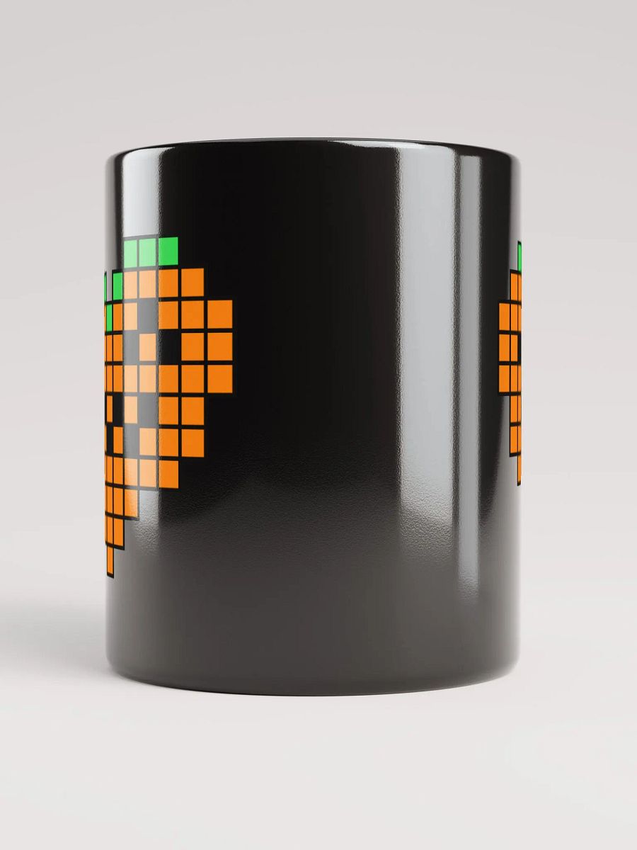 Pumpkin Heart Black Glossy Mug product image (3)