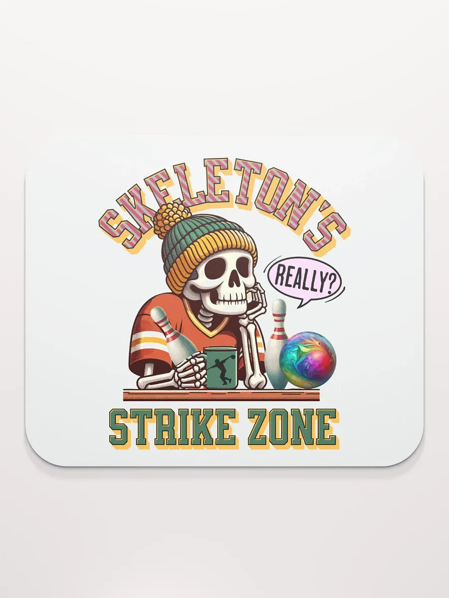 Skeletons Strike Zone Bowling Really Mouse Pad product image (2)