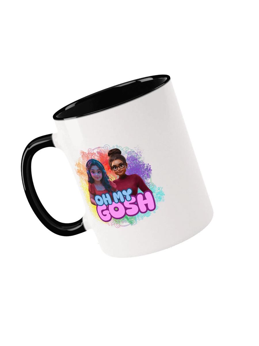 "Oh My Gosh" Ceramic Mug with Color Inside product image (3)