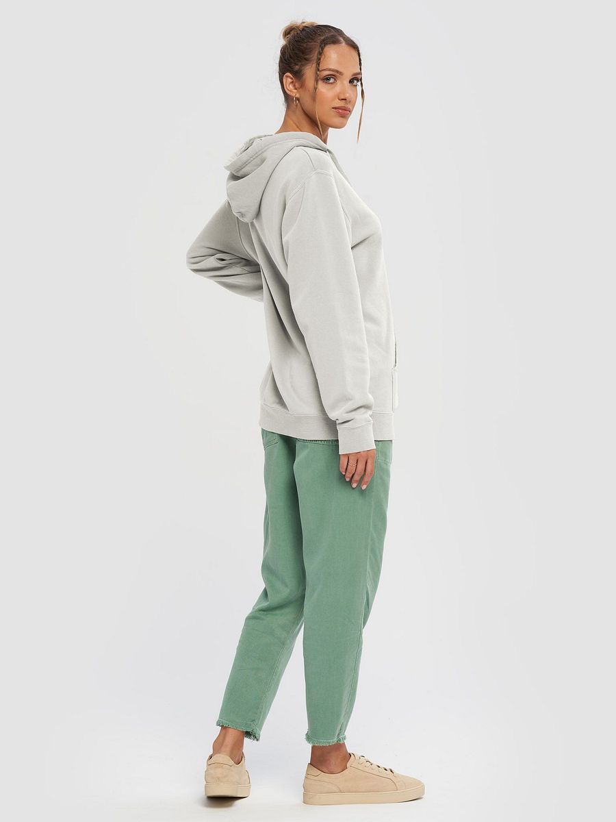 admittedly difficult (#E3C6D9) printed pigment hoodie product image (8)