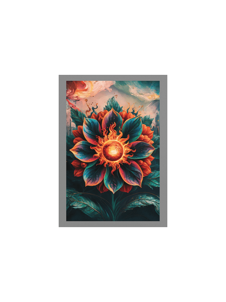 Stellar Sunflower Poster – Surreal Cosmic Bloom Wall Art product image (2)