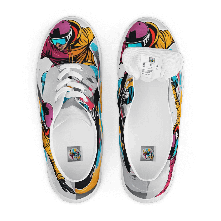 Energetic Snowboarder Canvas Shoes product image (7)