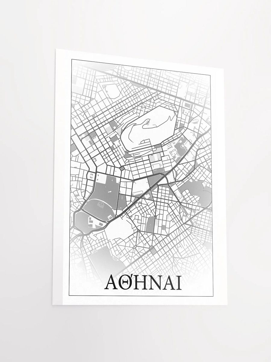 Αθήναι, Ελλάς, city map print product image (15)