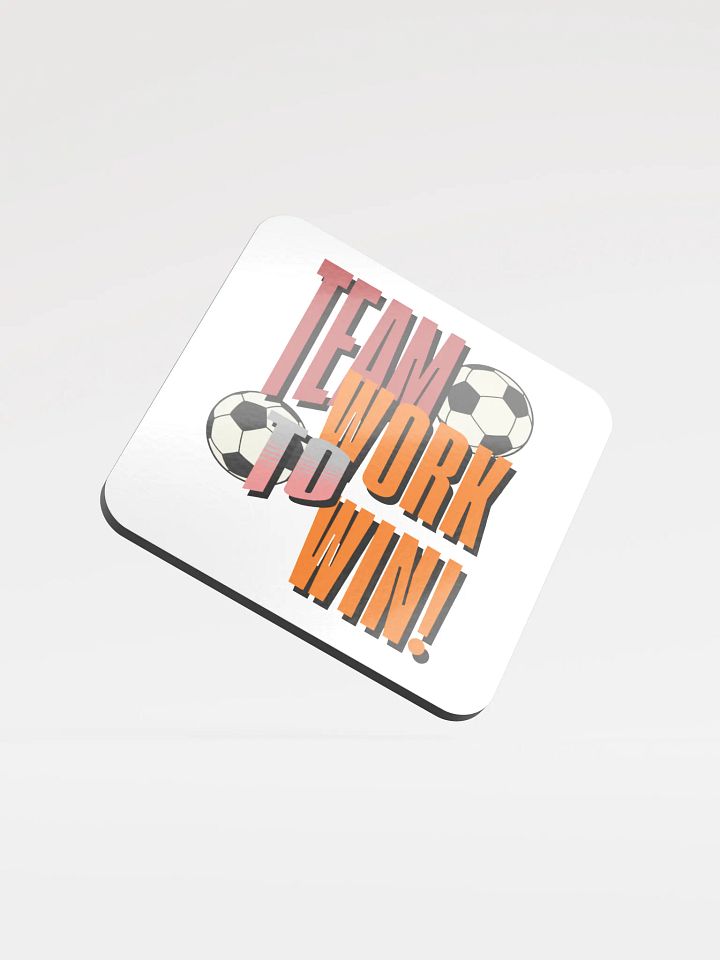 Team Work To Win! Soccer Cork Coaster Set product image (1)