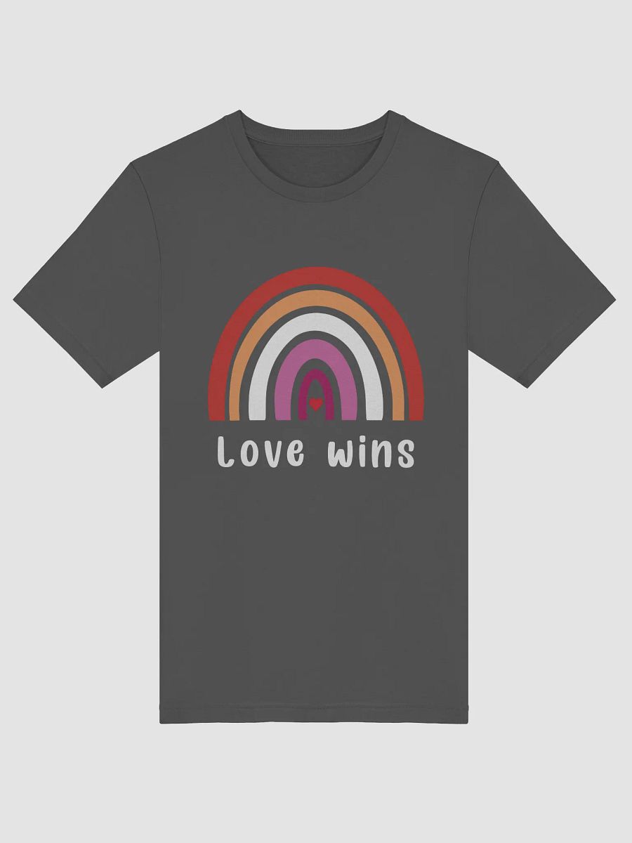 Love Wins LGBTQ Lesbian Pride Rainbow T-Shirt product image (2)