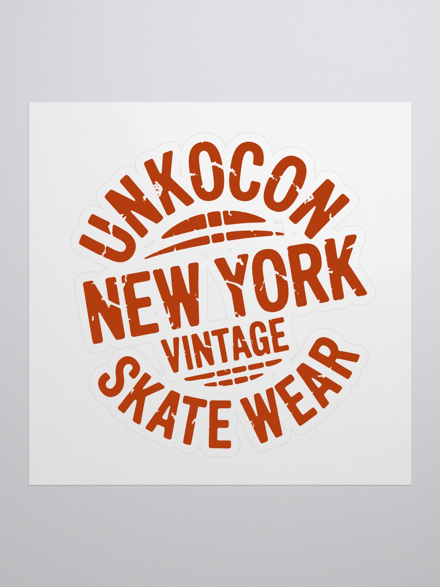 New York Skate Sticker – Vintage Skater Aesthetic Decal | NYC Streetwear Style product image (1)
