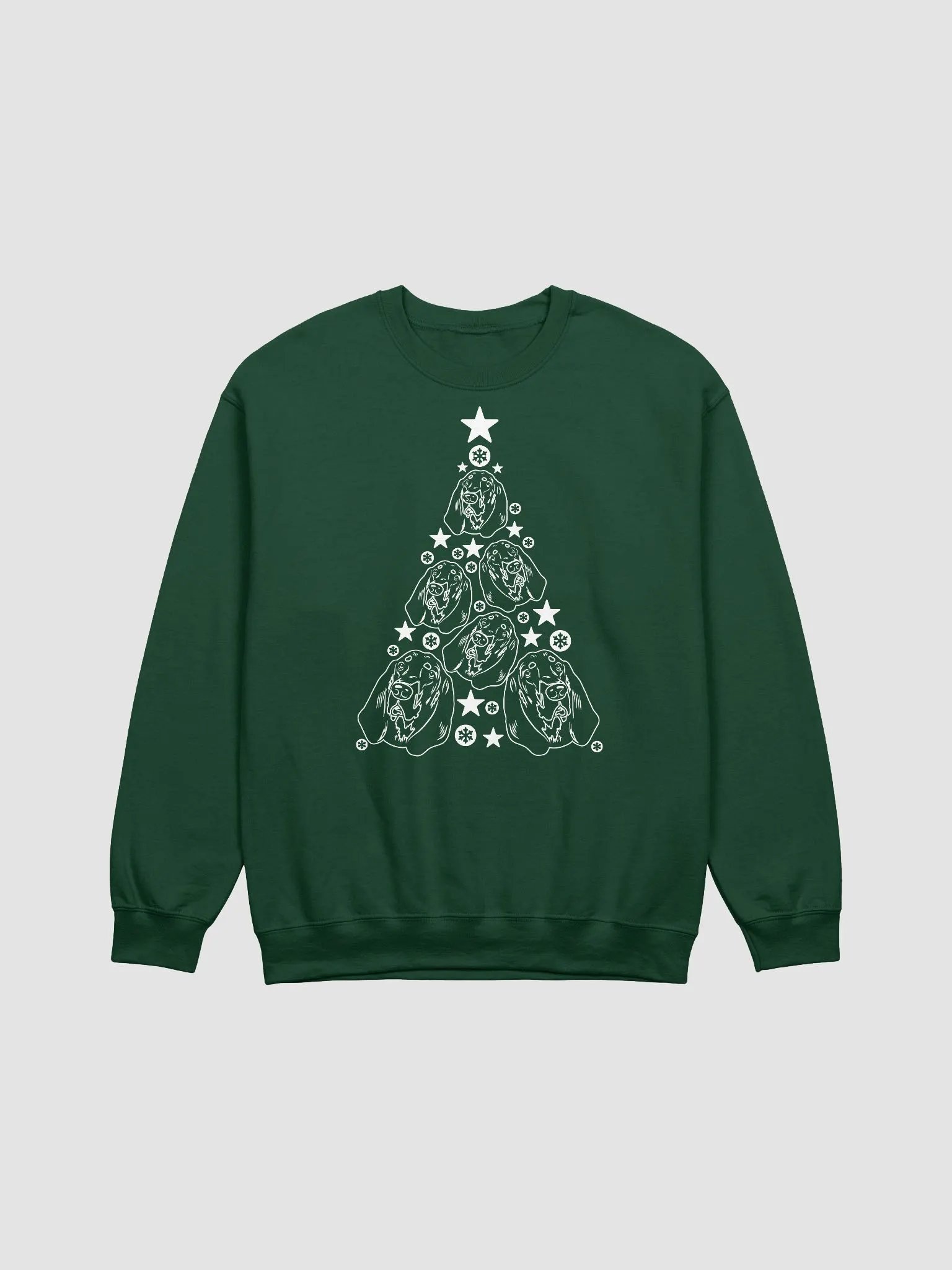 Bloodhound Christmas Tree Sweatshirt Design for Bloodhound Paw-rents product image (13)
