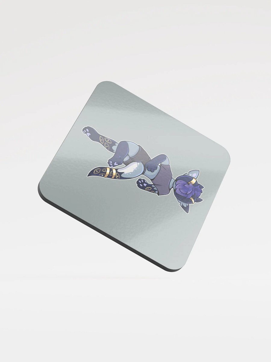 Death-Pose Glossed Cork Coaster product image (2)