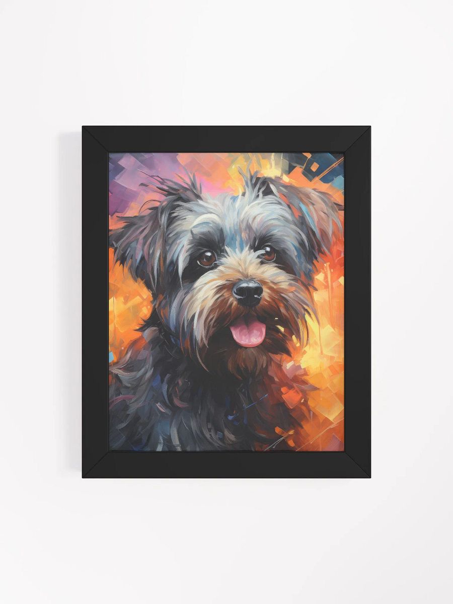 Affenpinscher Neon Oil Painting Style Wall Art product image (4)