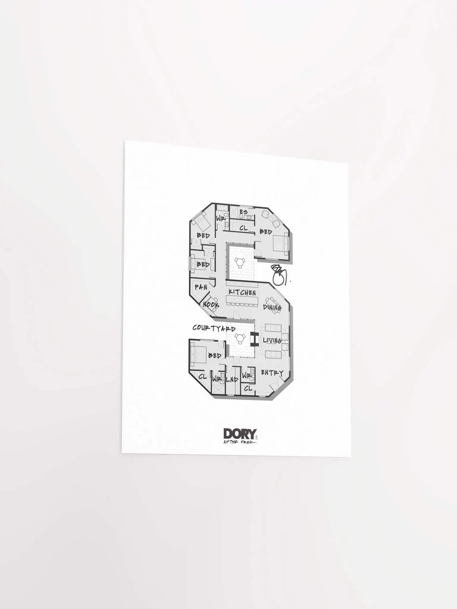 Alphabet Floor Plan Poster - S product image (3)