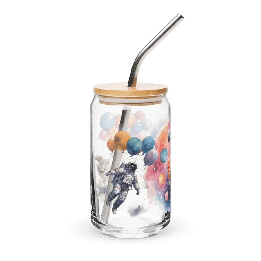 Galactic Balloon Astronauts Glass product image (4)