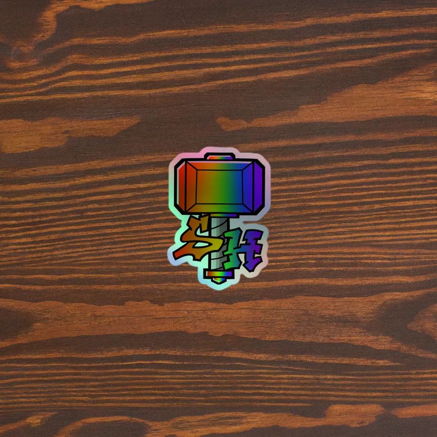 Prismatic Hammer Holographic Sticker Set product image (5)