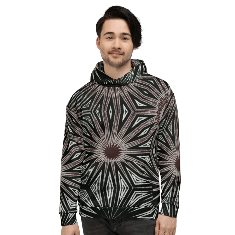 Abstract Dramatic Circles Unisex Pull Over Hoodie product image (3)