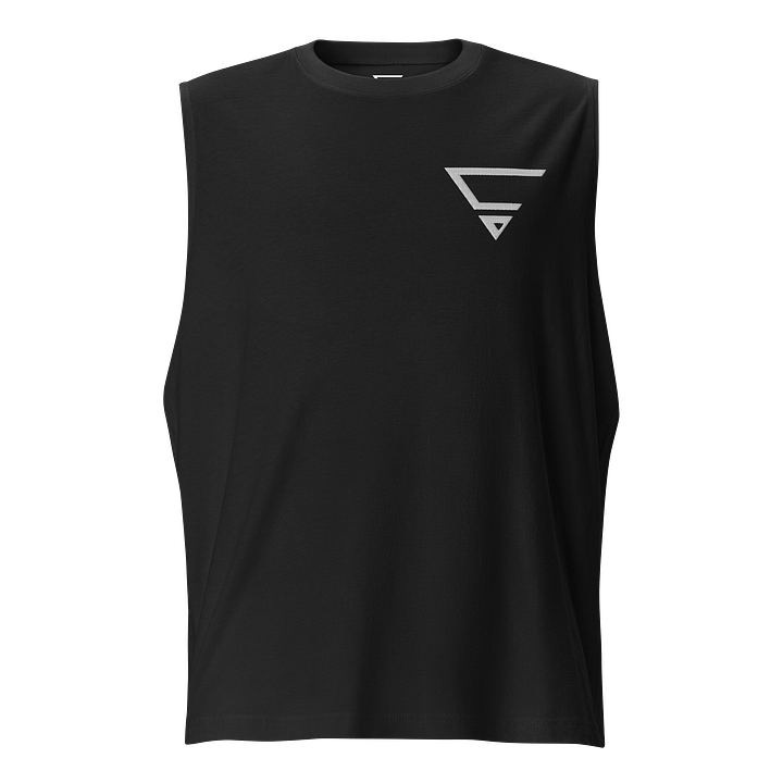 CraytoX Logo - Muscle-Shirt schwarz (Stick) product image (1)