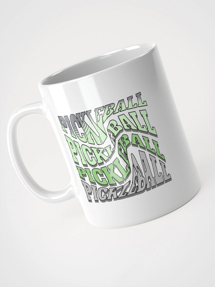 Swirl Pickleball Wave White Glossy Mug product image (2)