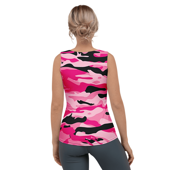 Débardeur camouflage rose et noir product image (2)