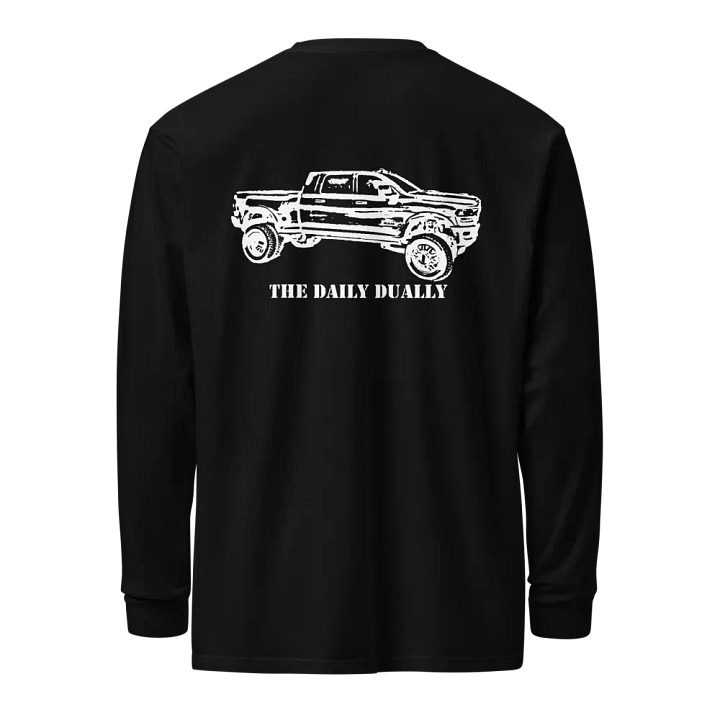 The Daily Dually - Long Sleeve T-Shirt (White Text) product image (1)