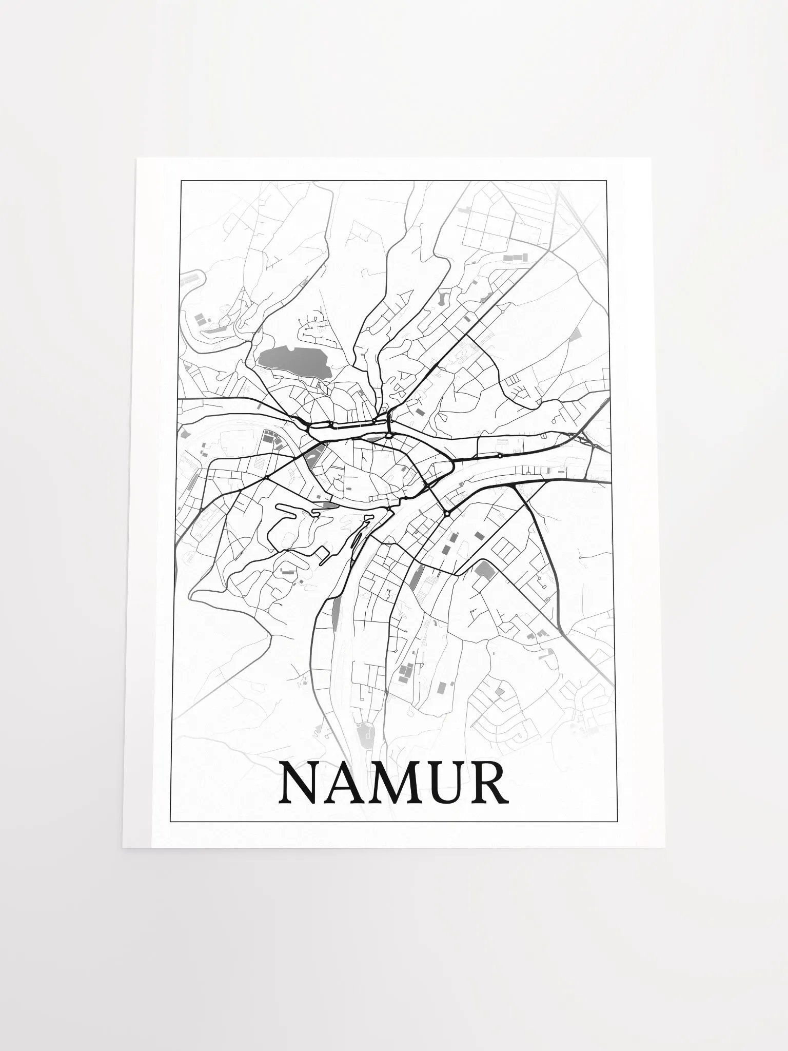 Namur, Belgium, city map print product image (20)