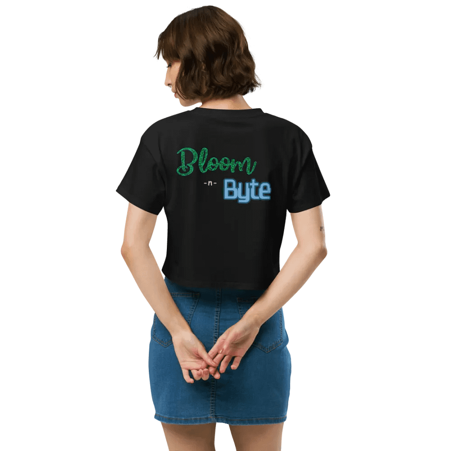 Technical Difficulties Crop Top - Dark product image (12)