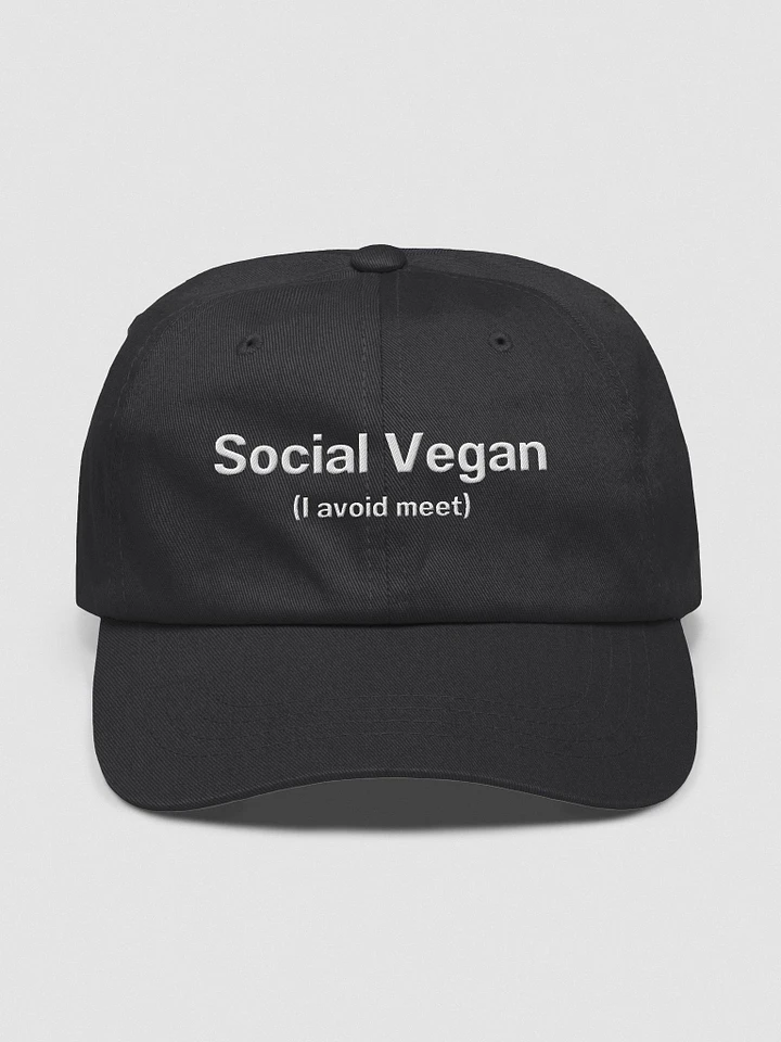 Social Vegan (I avoid meet) Hat product image (1)