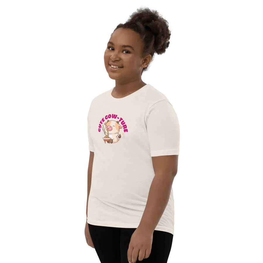 Cute Cow Noodle Time Kids T-Shirt product image (19)