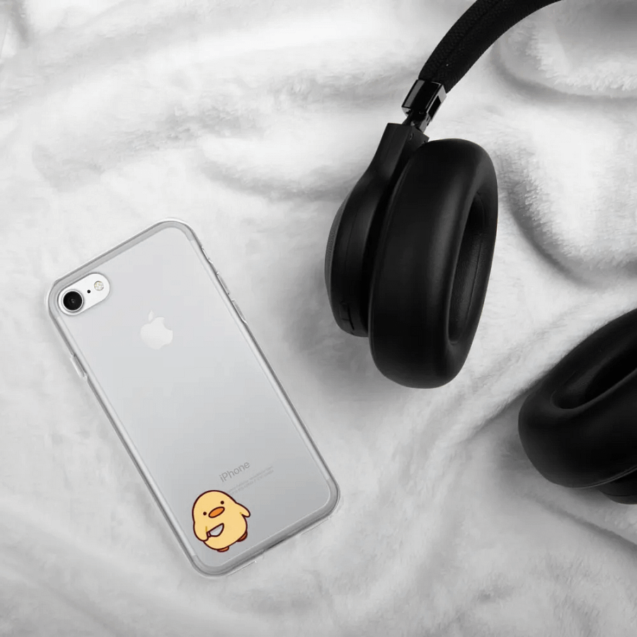 Clear Case for iPhone - Cute Ducky Design product image (330)