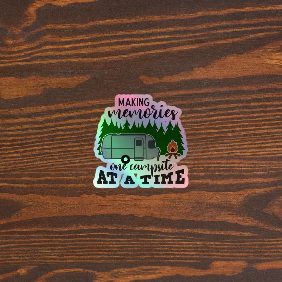 Campsite Memories Holographic Sticker Sheet product image (5)