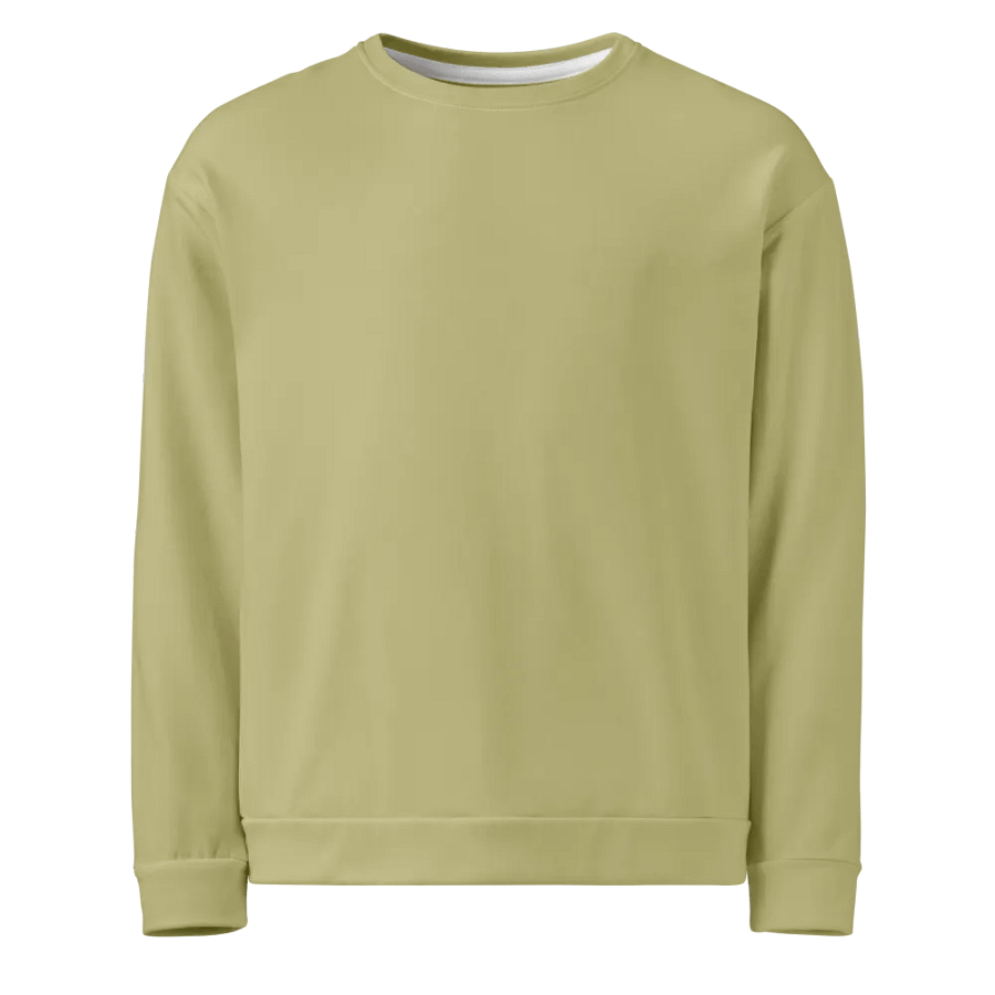 Plain Medium Yellow True Summer Unisex Recycled Polyester Heavyweight Premium Sweatshirt by Treasure Pie product image (1)