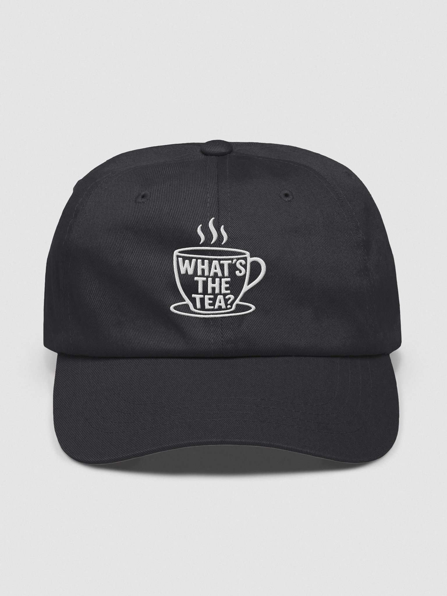 What's The Tea? Dad Hat - Black product image (1)