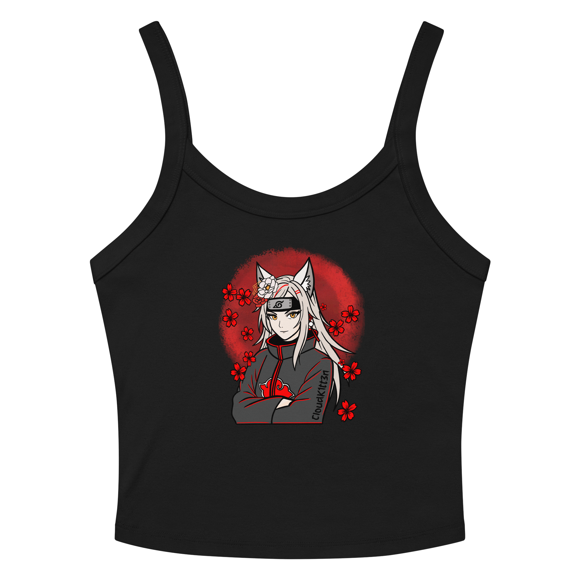 Red Akatsuki Crop Tank (womens) product image (10)