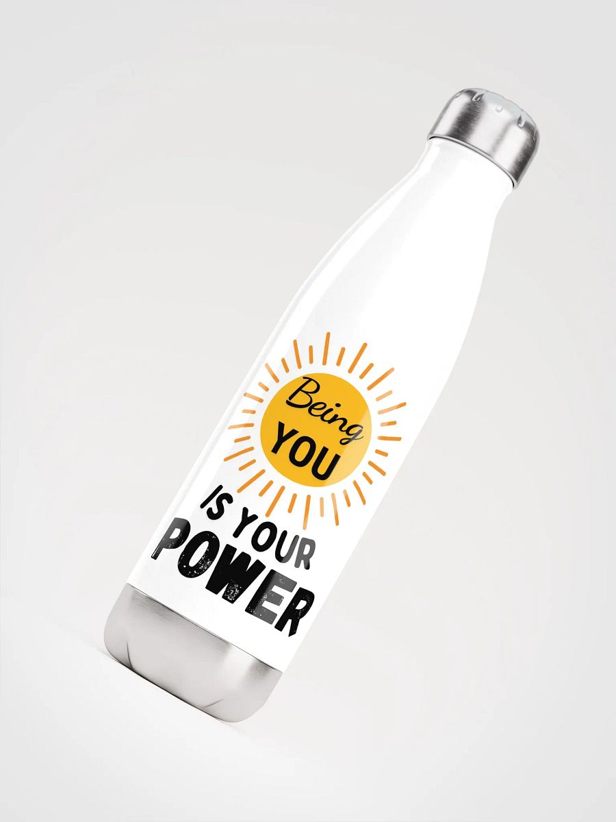 'Being You is Your Power' Steel Water Bottle product image (5)