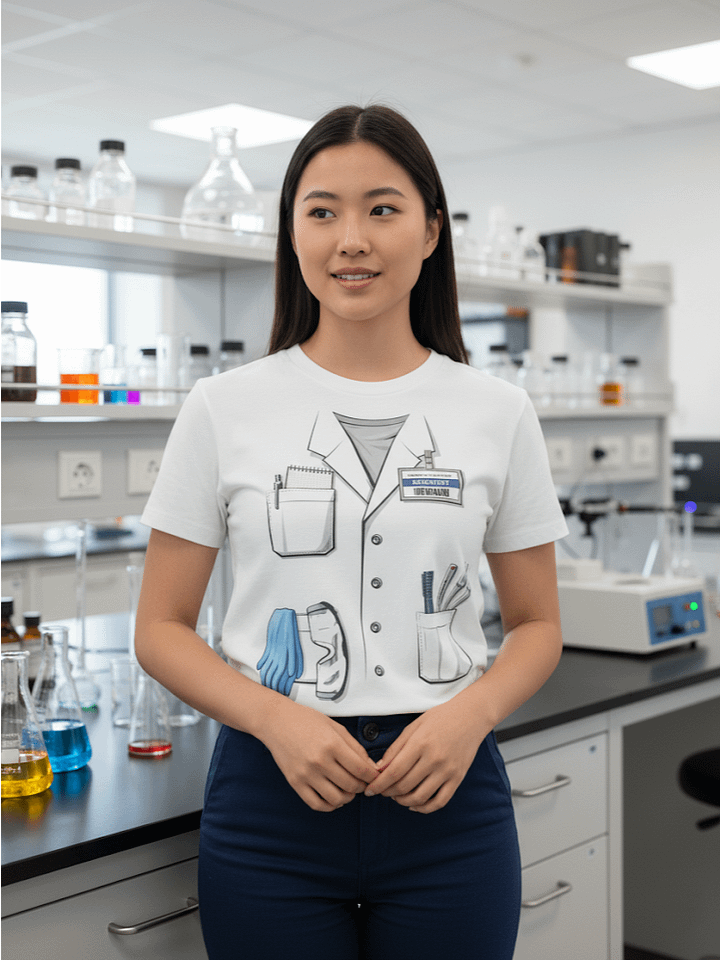 Scientist Lab Coat Costume Tee product image (1)