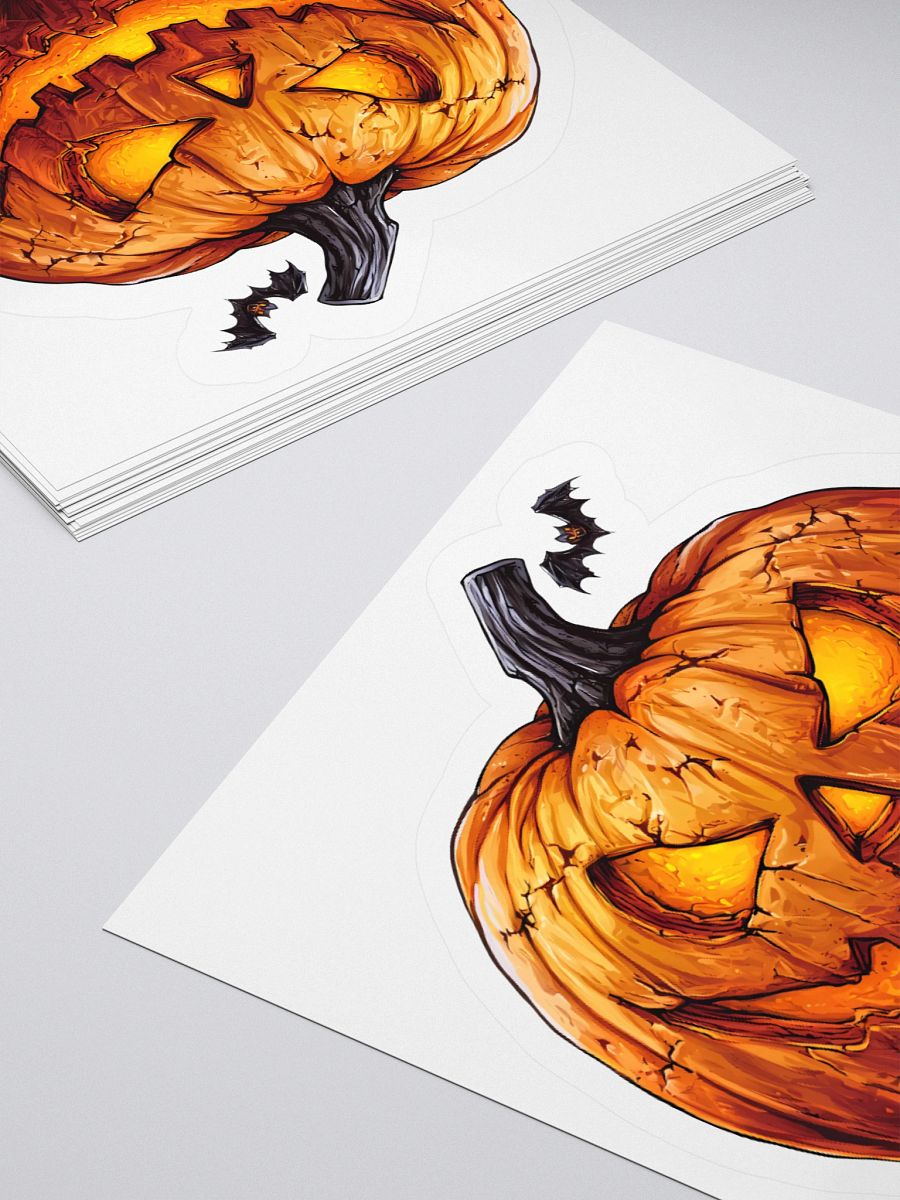 Spooky Jack-o-Lantern Pumpkin Sticker product image (10)