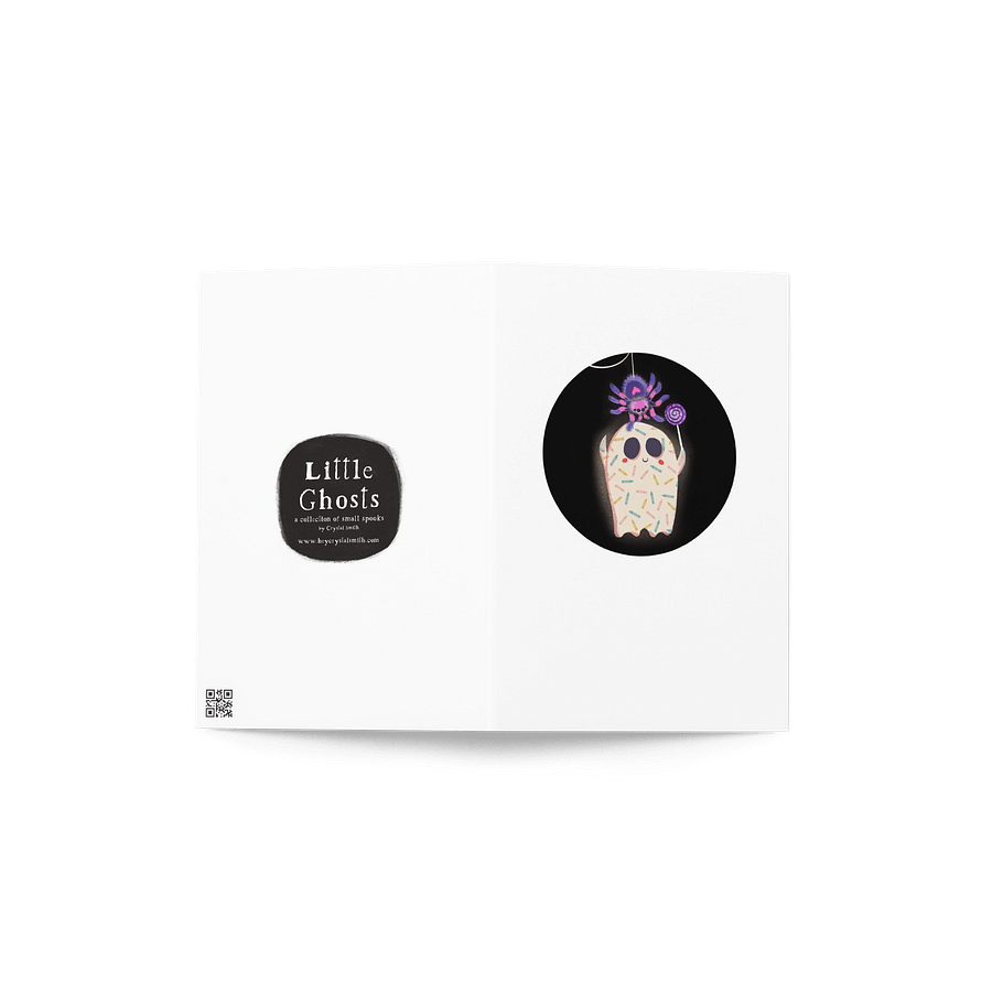 Little Ghost & Pet Spider - Greeting Card product image (5)