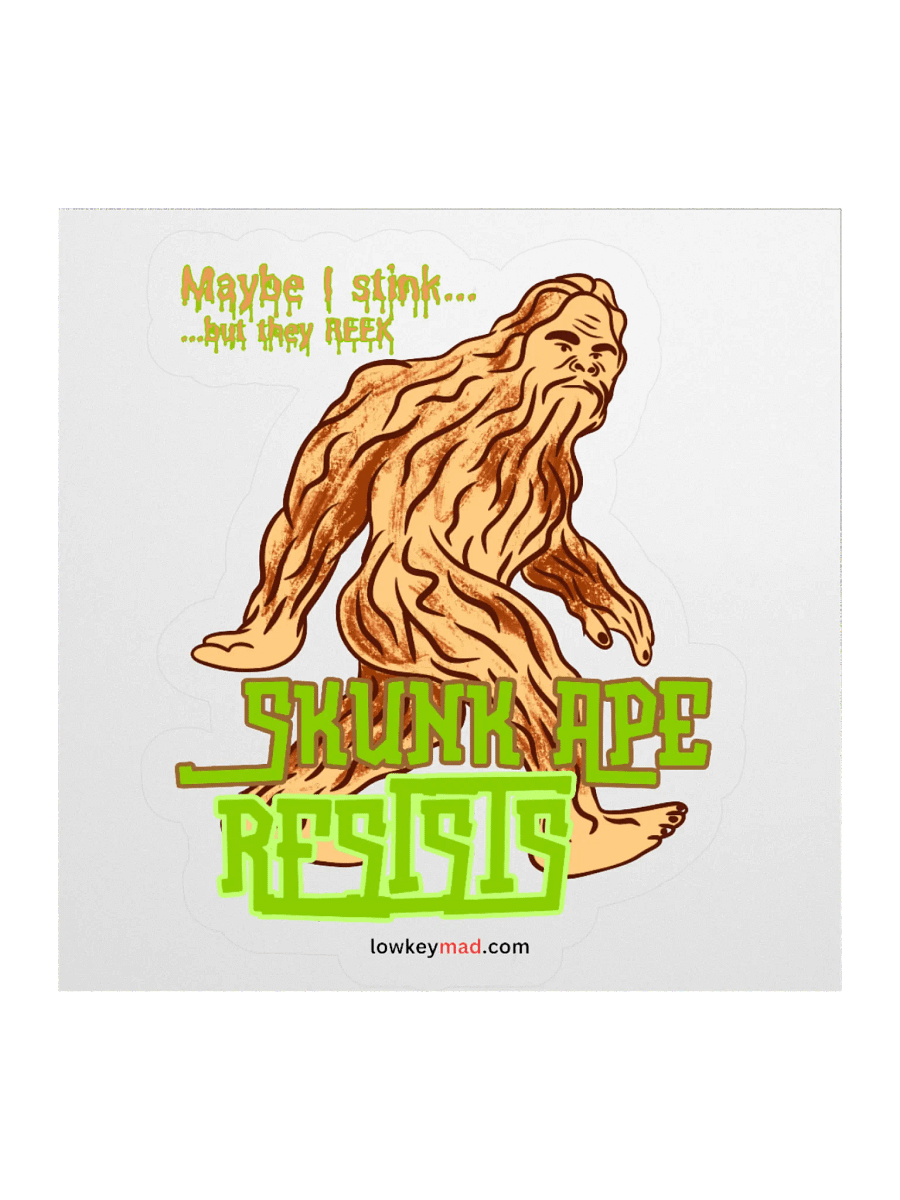 Skunk Ape Resists Sticker product image (1)