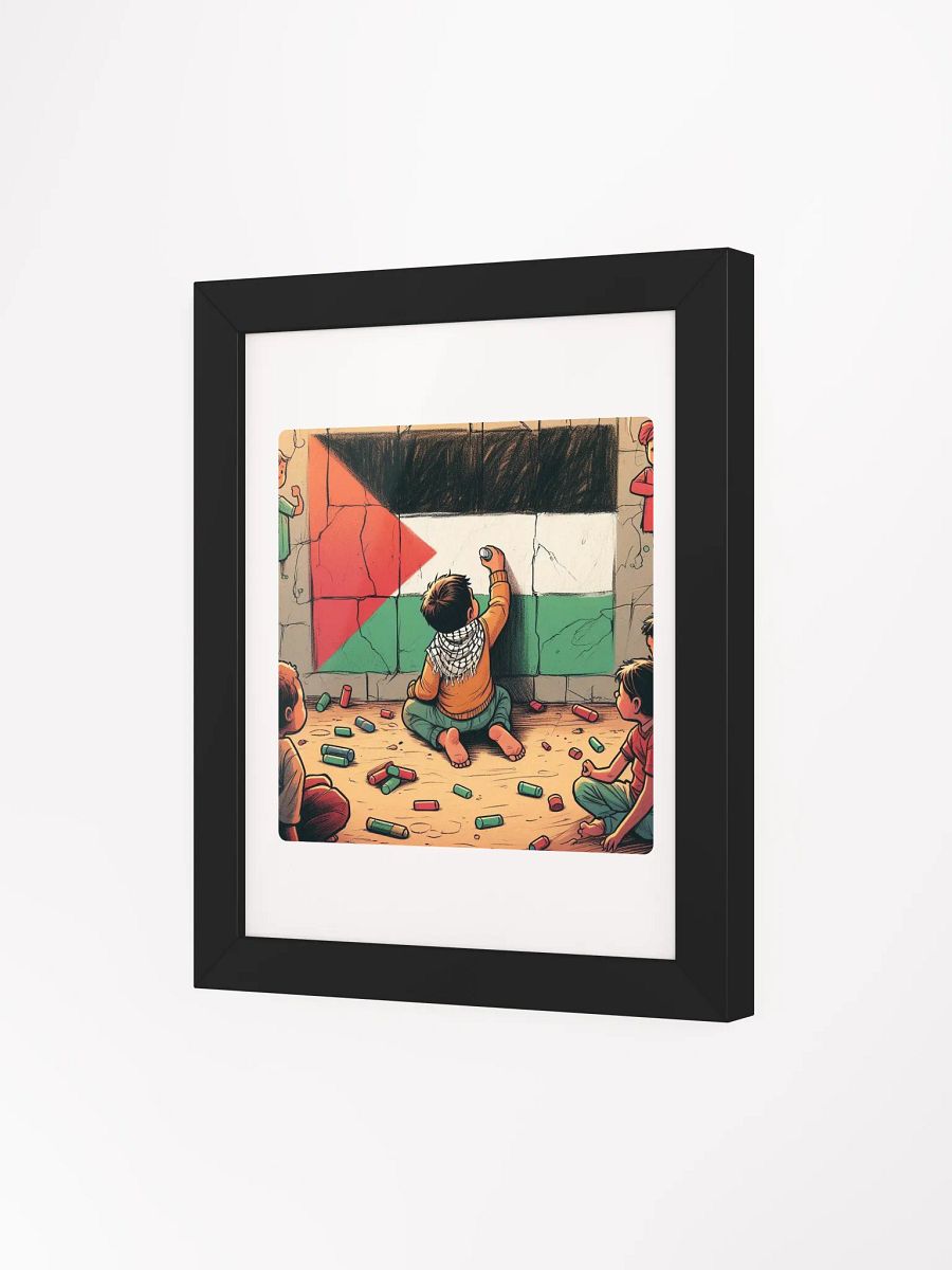 Vibrant Ayous Wood Framed Poster | free palestine product image (64)