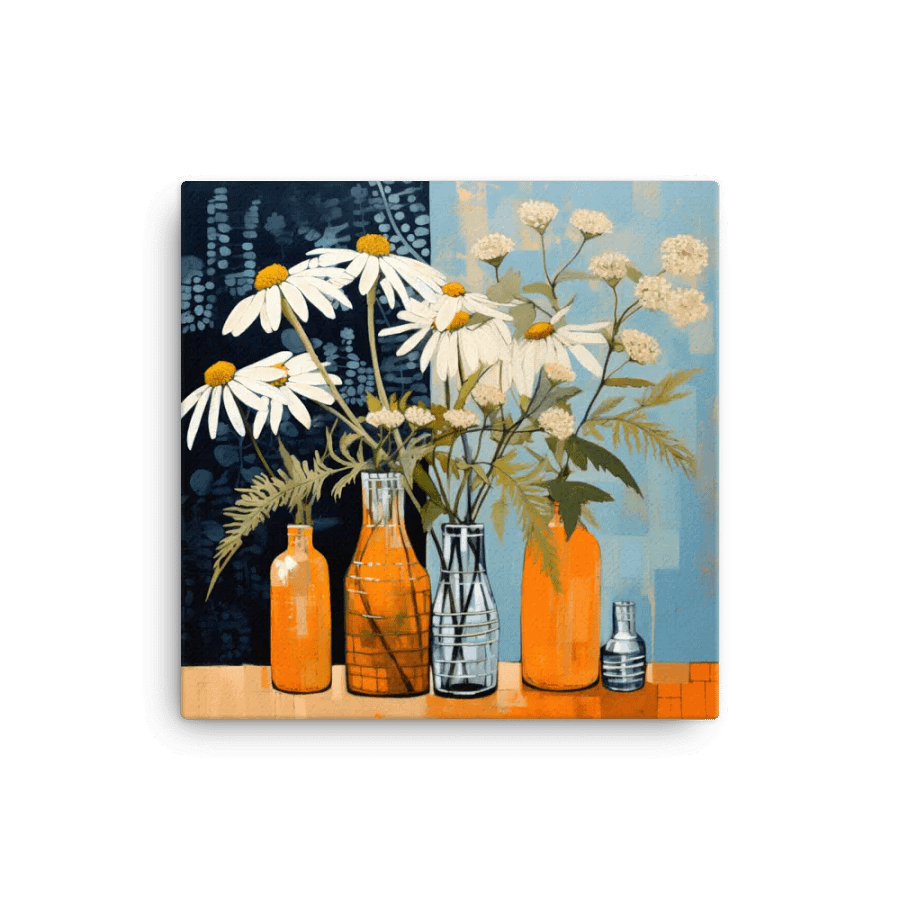 Art2401-78 Vase Flowers Still Life - Canvas Print - sm product image (1)