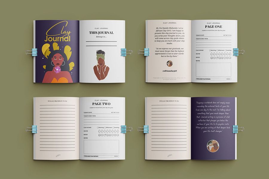 Clay Journal for Women - 1 - Digital Daily Journal product image (1)