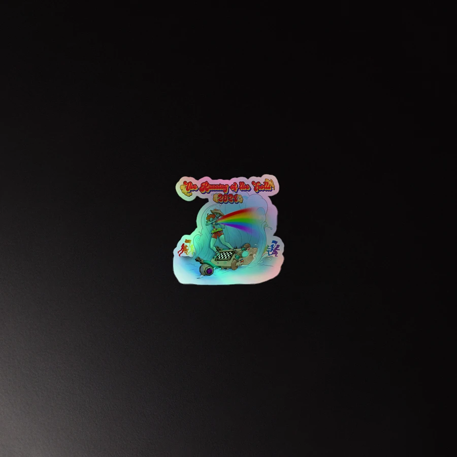 Running of the Trolls Rainbow Holographic Sticker product image (2)
