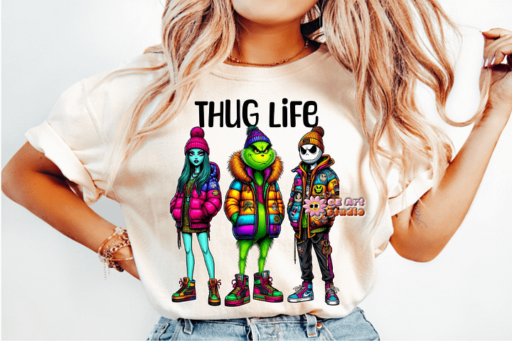 Nightmare Thug Life PNG Design product image (1)