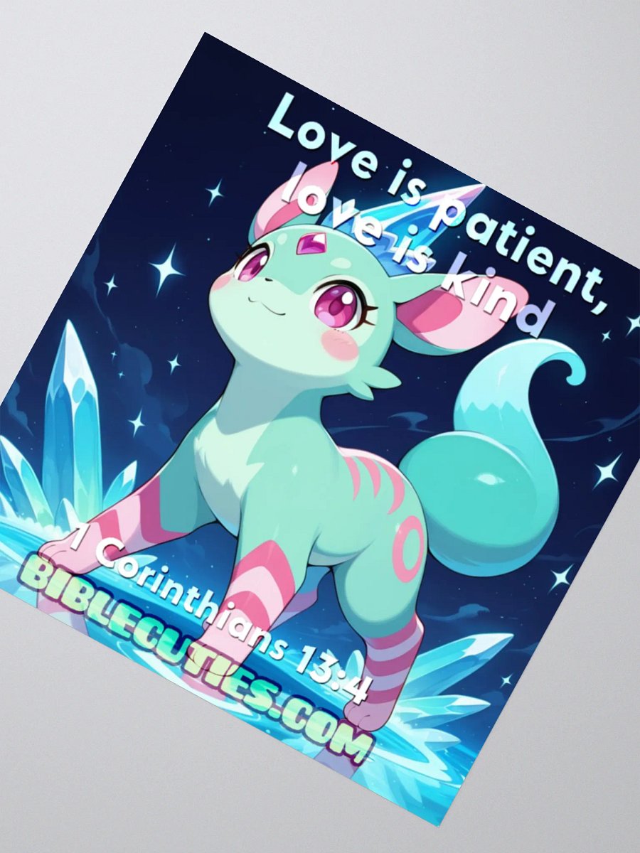 Bible Cuties Mary - Love is Patient Love is Kind Sticker product image (3)