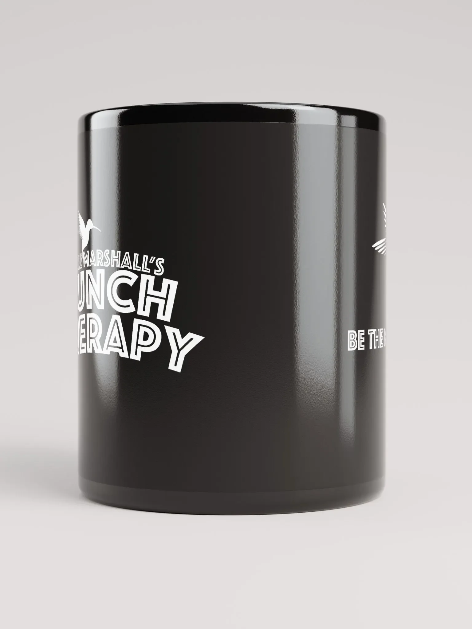 Be the Hummingbird - Lunch Therapy - Black Coffee Mug, 11oz product image (5)