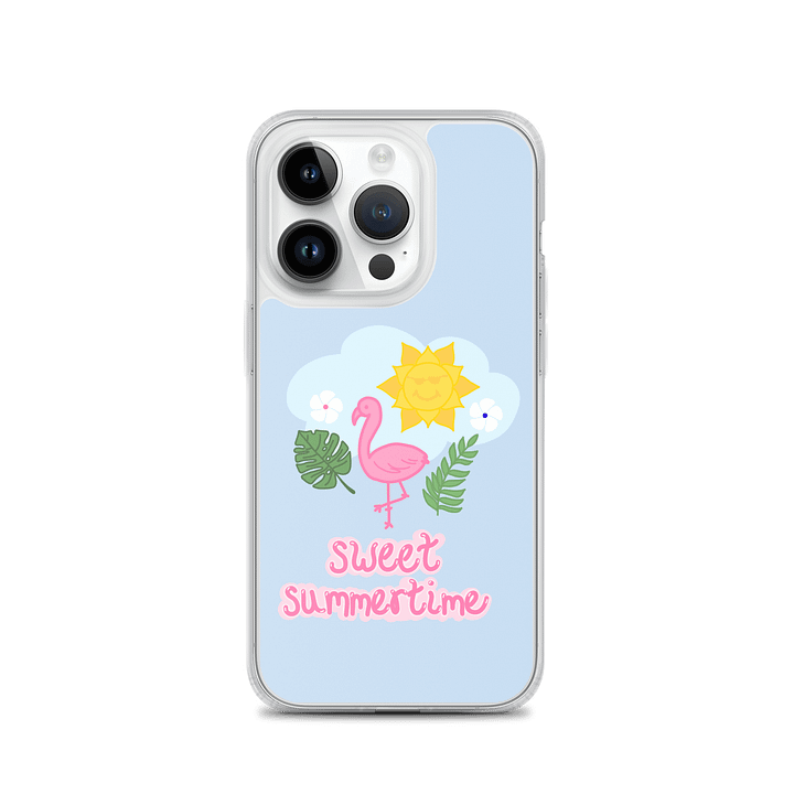 Sweet Summertime- Blue Background Phone Case product image (2)