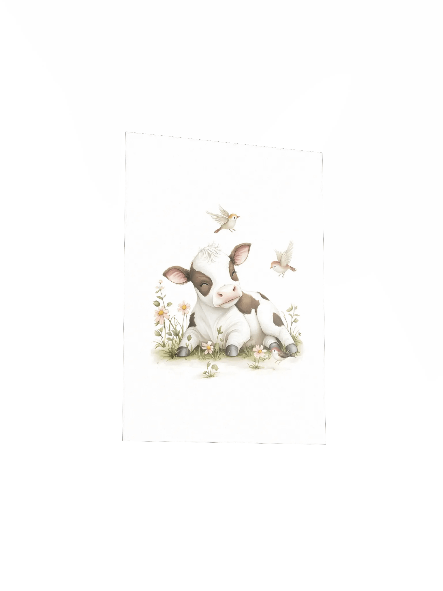 Cute Holstein Cow Farm Animal Nursery Prints product image (21)