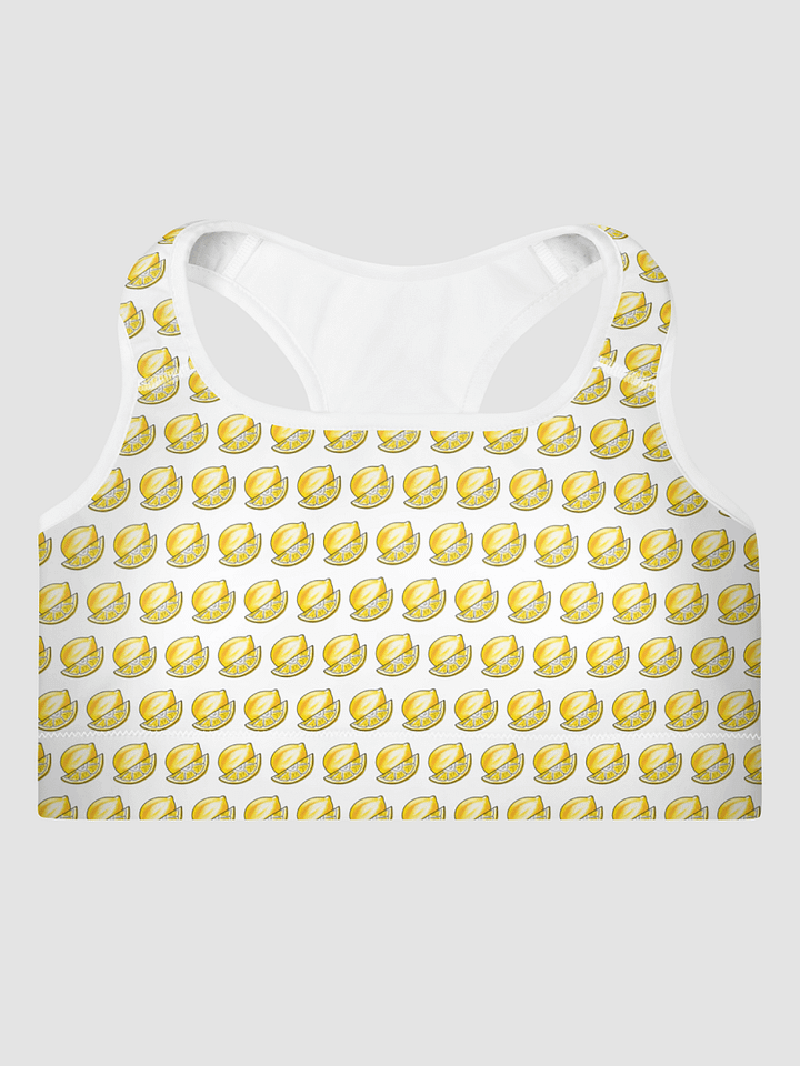 Lemons Lemons Everywhere Print Padded Sports Bra product image (1)