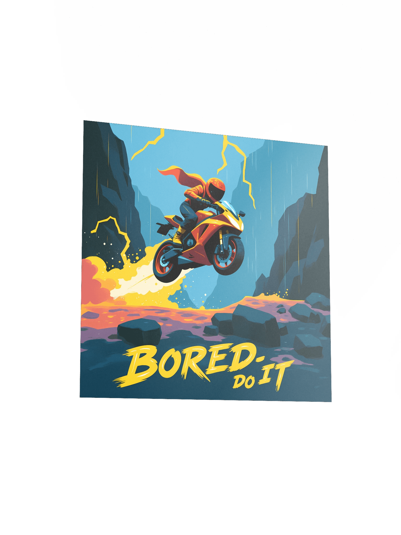 Colorful Moto – Bored Do It Paper Poster product image (10)