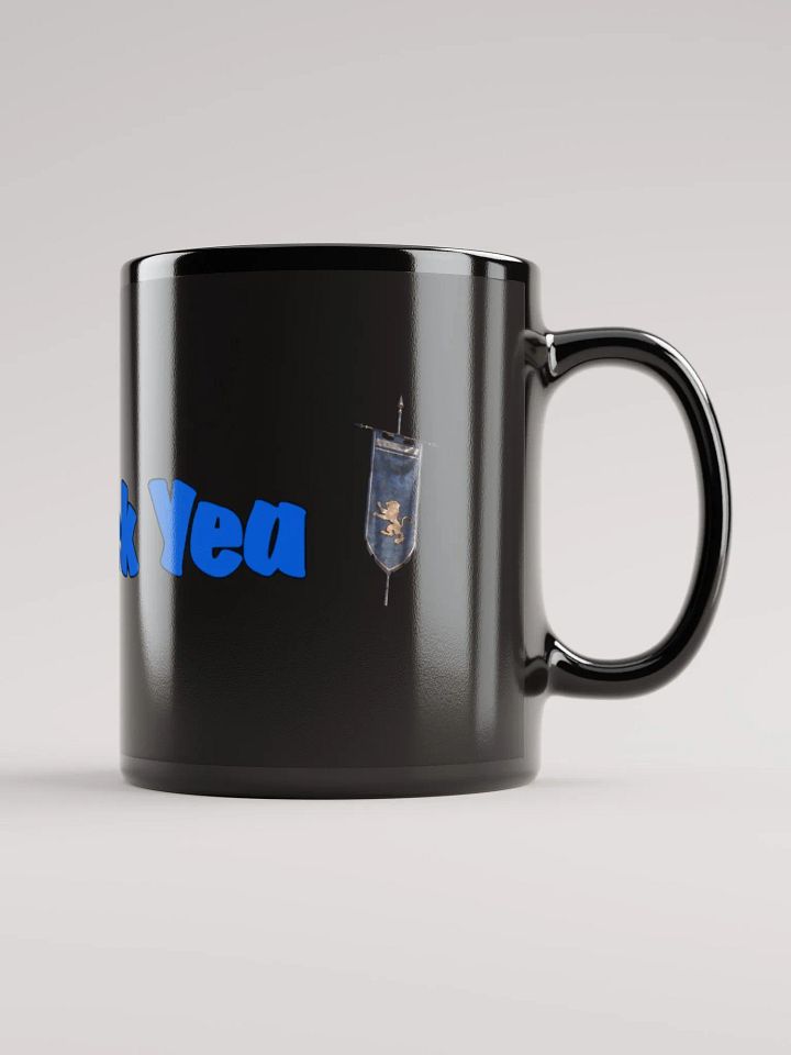 Medieval Lion Crest Black Mug product image (1)