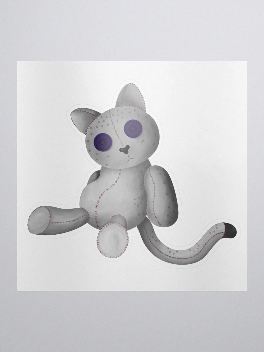 Snow Meow Stitched Sticker product image (1)