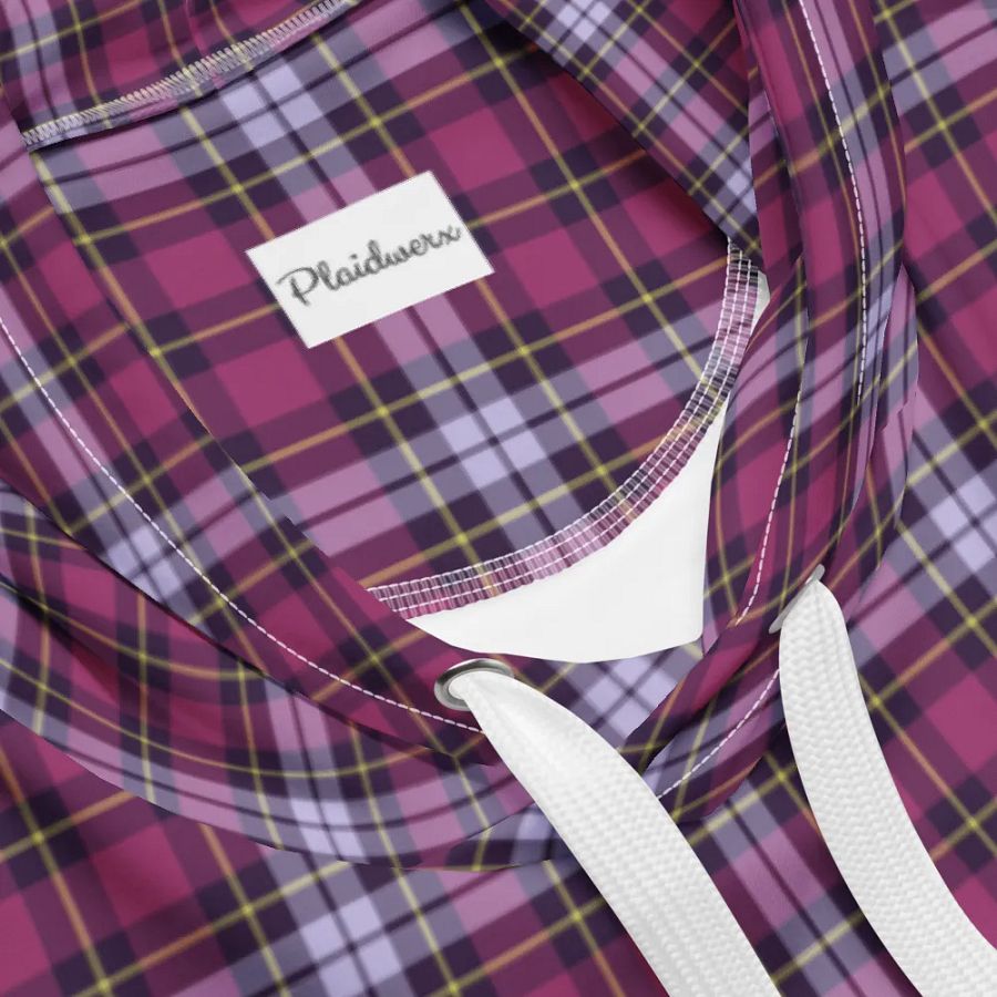 Bright Purple Plaid Hoodie product image (10)