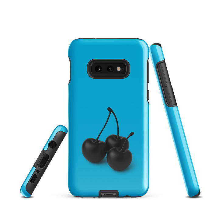 Cyan Black Cherry Cherry Cherries Glossy Cherries Samsung® Tough Case product image (1)
